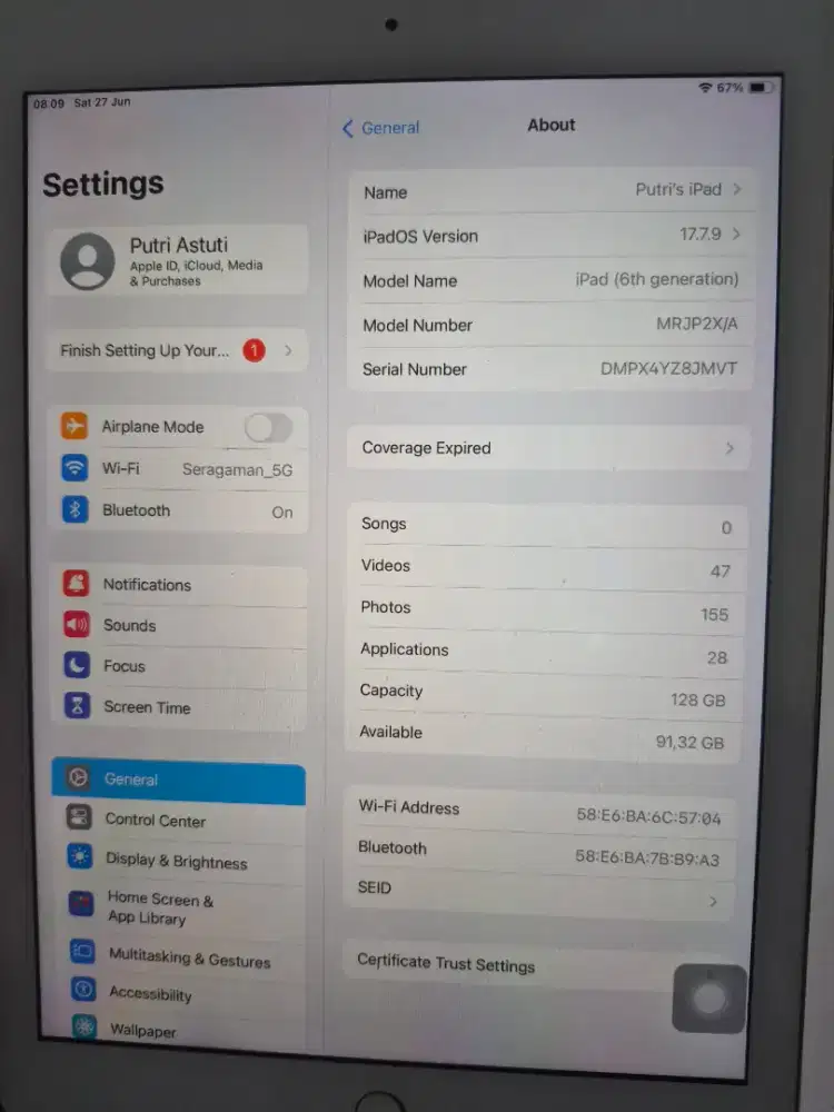 Ipad 6th generation