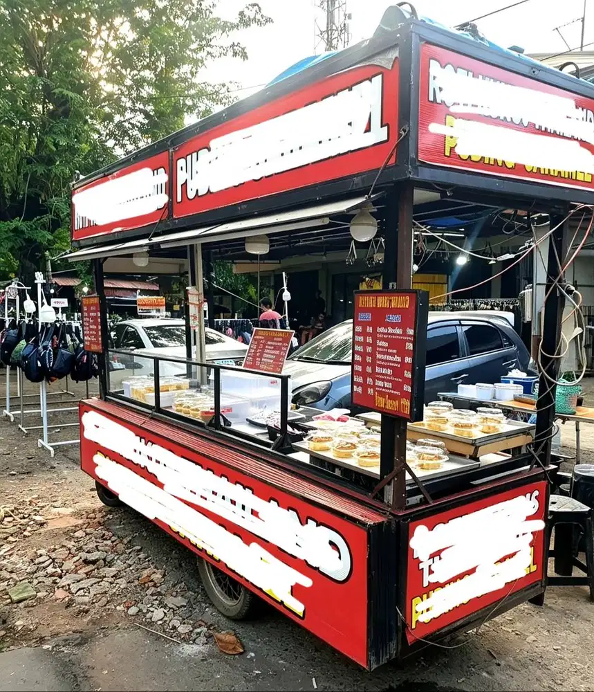 Gerobak neon box besar ukuran 3mtrx90cm