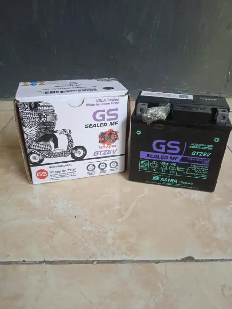 Aki kering GS Astra baru ada box  Poris cipondoh