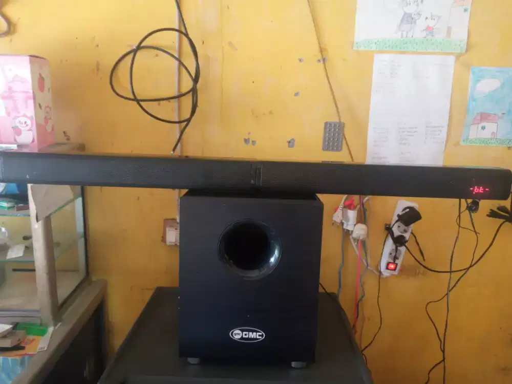 Dijual speaker sound bar dan sobufer merk GMC