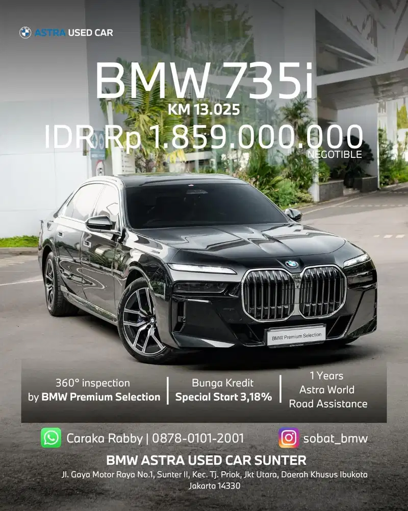 Bmw 735i M Sport 2024