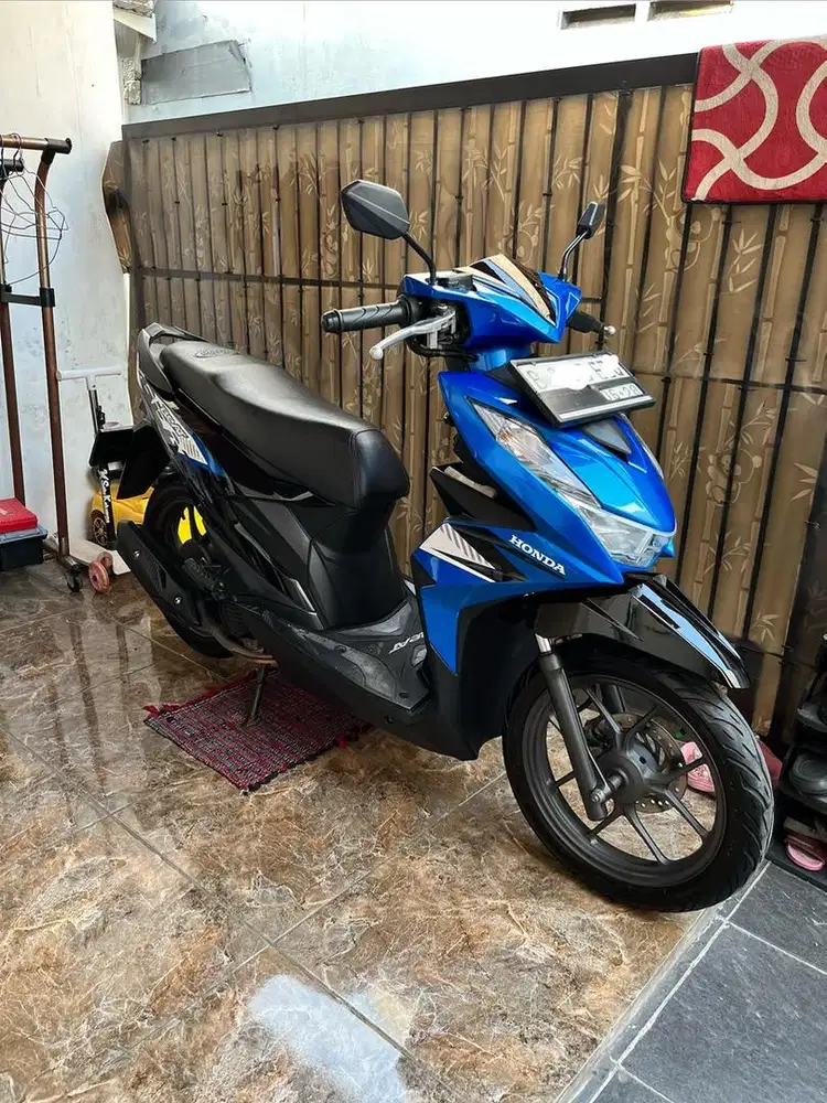 Honda beat deluxe 2023 biru hitam