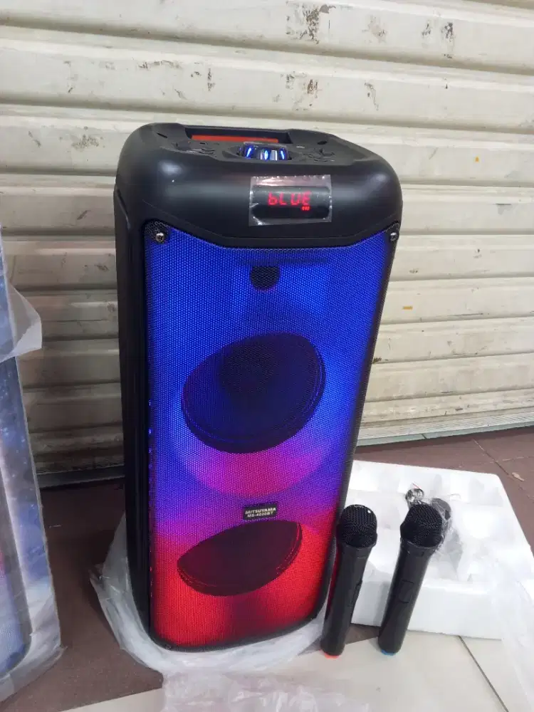 Speaker karaoke dual 8 in