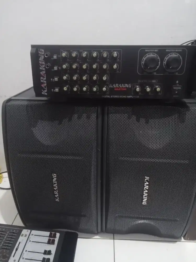 Set Power mixer amplifier karaoke speaker