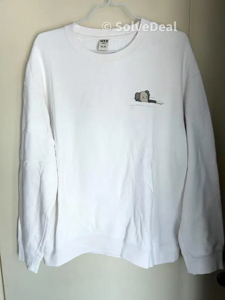 Sweater Uniqlo Kaws Longsleeve Sweatshirt Off White Crewneck Original