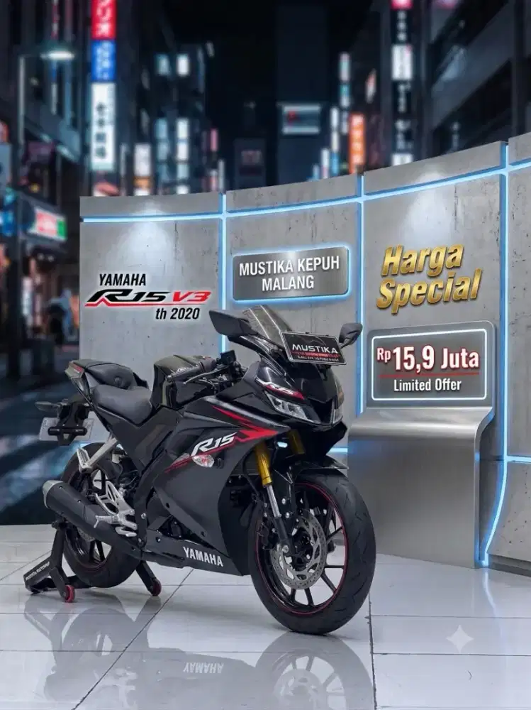 UNIT TERBATAS PROMO‼️ YAMAHA R15 V3 2020 DANA PELAJAR MULUS FULLPAPER