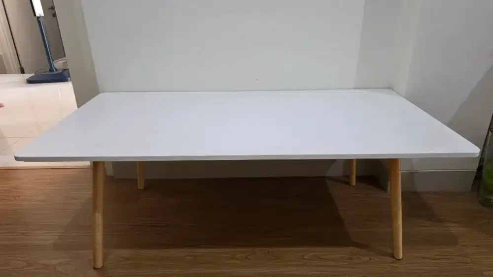 Meja Tamu Putih soft Wood