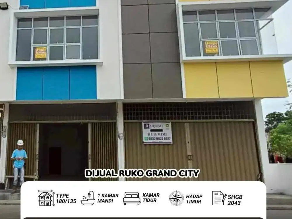 Dijual Ruko Gandeng 2 Grand City Tiban