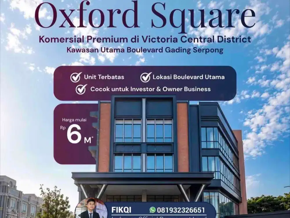Oxford Square Ruko Premium Victoria Central Disctrict sebelah Grand Lucky Supermarket