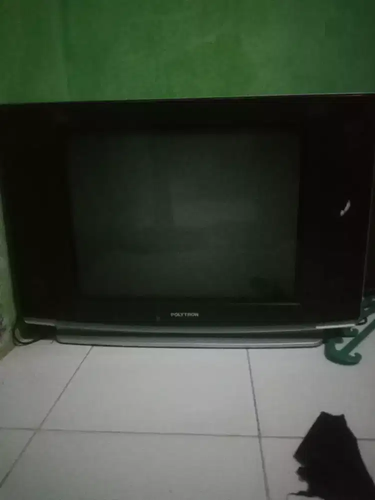 Jual TV tabung latar datar 21(remot ga da)