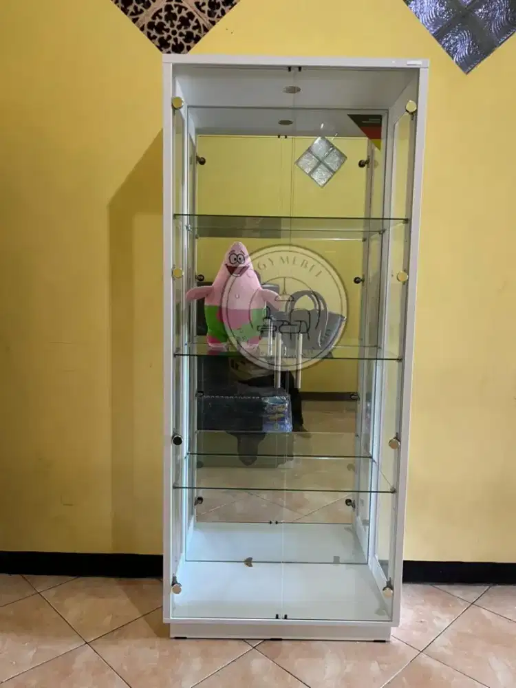 READY LEMARI HIAS KACA LED TERMURAH