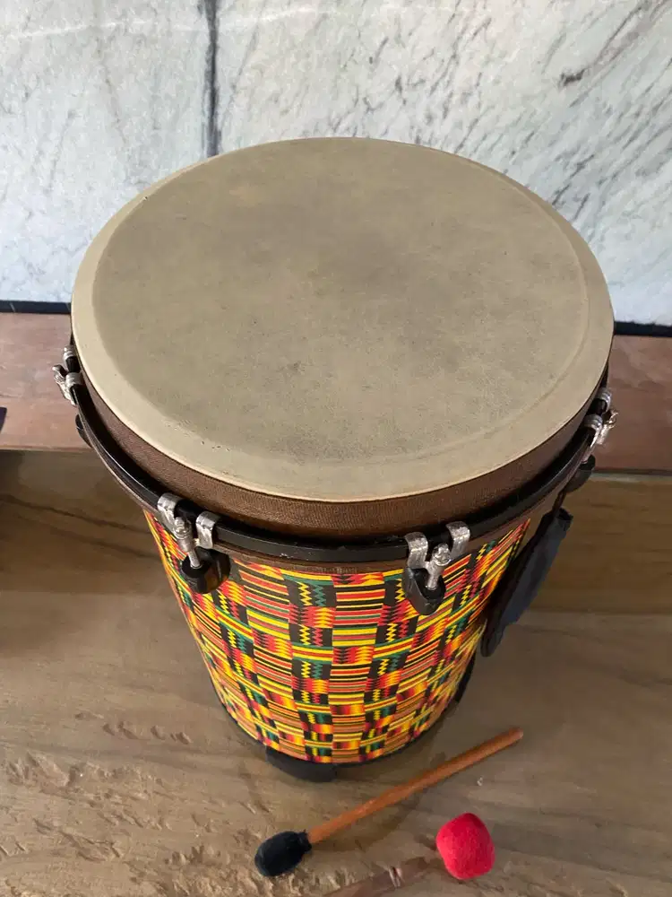 Remo Key-Tuned Tubano Drum (Kente Kloth) + 2 Mallets