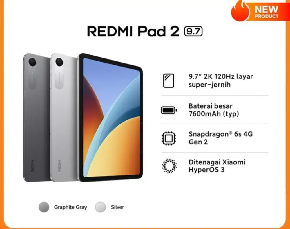Xiaomi pad 2 tablet 9,7