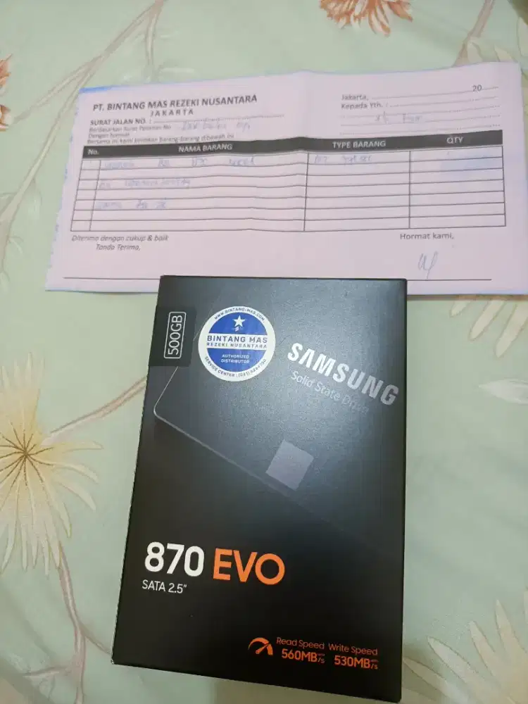 Ssd Evo 870 500GB New garansi
