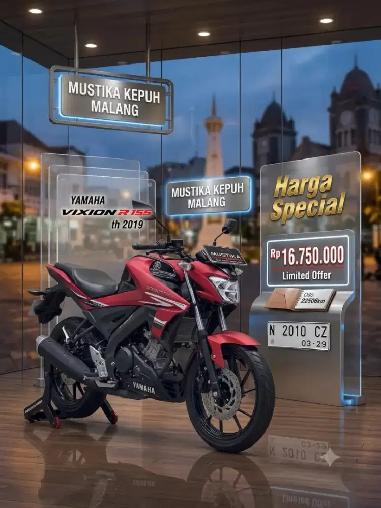 READY‼️ YAMAHA VIXION R 155 TH 2019 WARNA FAVORIT MERAH DOFF