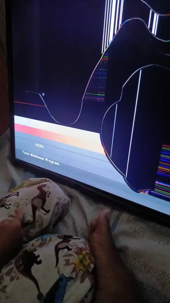 Tcl digital 32 layar retak mesin aman