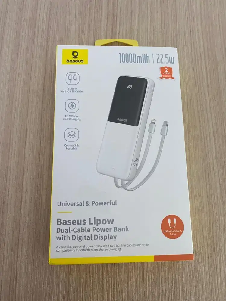 powerbank baseus lipow 10000mah