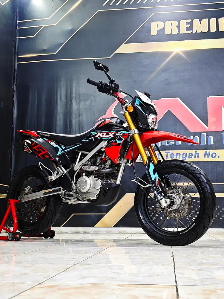 Klx Bf extrem 150cc bonus velg tapak lebar joss.Anugerah motor rungkut