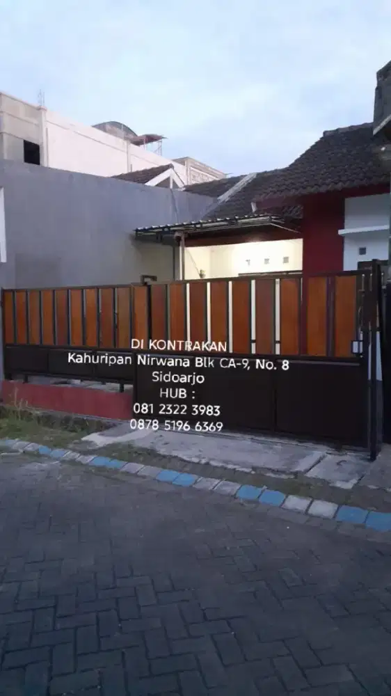 Rumah Kahuripan Nirwana blok CA 9 no.8 Sidoarjo