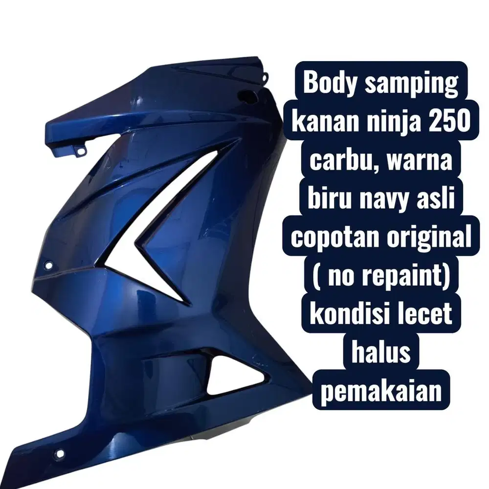 Body Samping Kanan Ninja 250 Carbu Warna Biru Navy