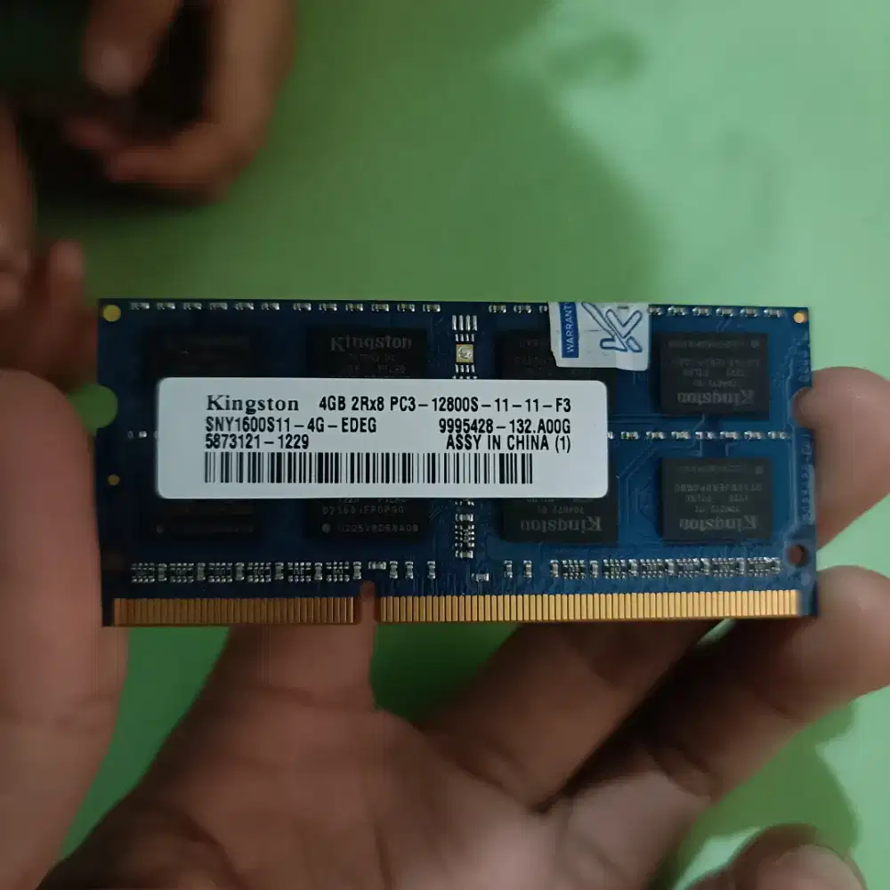 Ram Laptop Sodimm Kingstone DDR3 PC3-12800 4GB