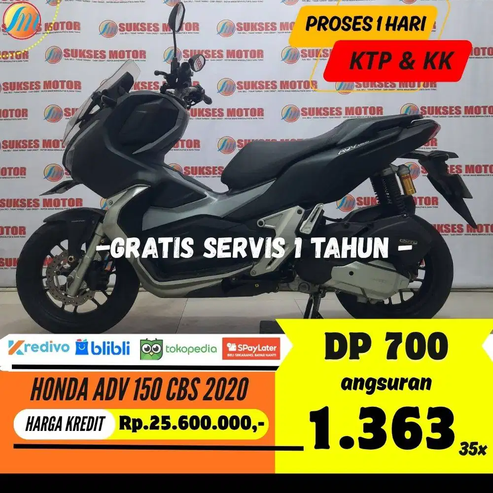 HONDA ADV 150 CBS 2020 KREDIT DP CUKUP 700RIBU ANGSURAN TERJANGKAU