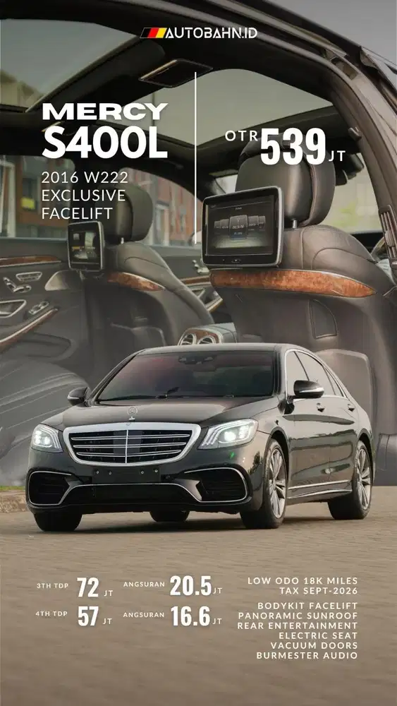 Mercedes Benz S400L Exclusive Facelift 2016
