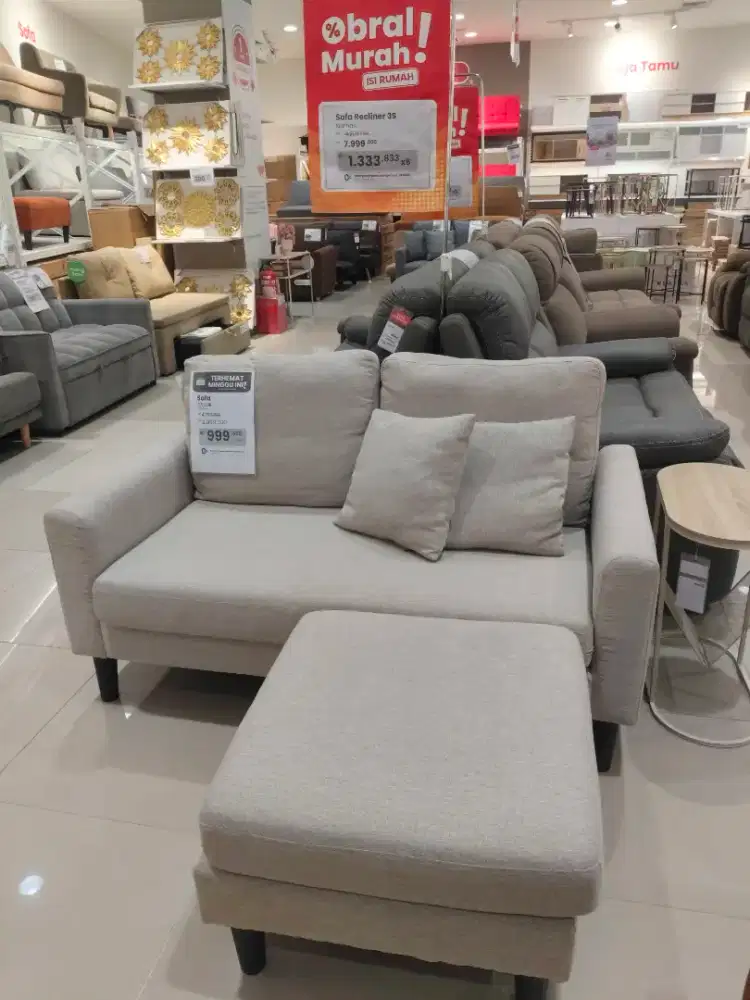 Sofa sudut L 2 seater