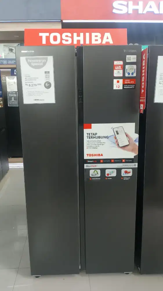 Kulkas side by side dari Toshiba