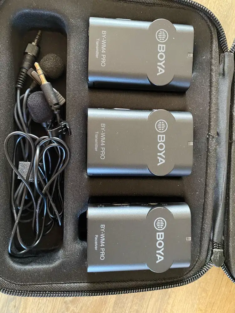 Boya BY-WM4 Pro K2 Wireless Lavalier Microphone Set (Dual Transmitter