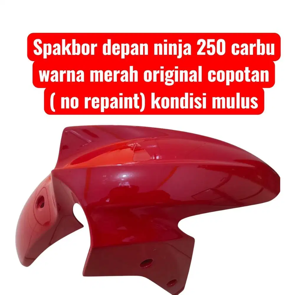 Spakbor Depan Ninja 250 carbu Merah