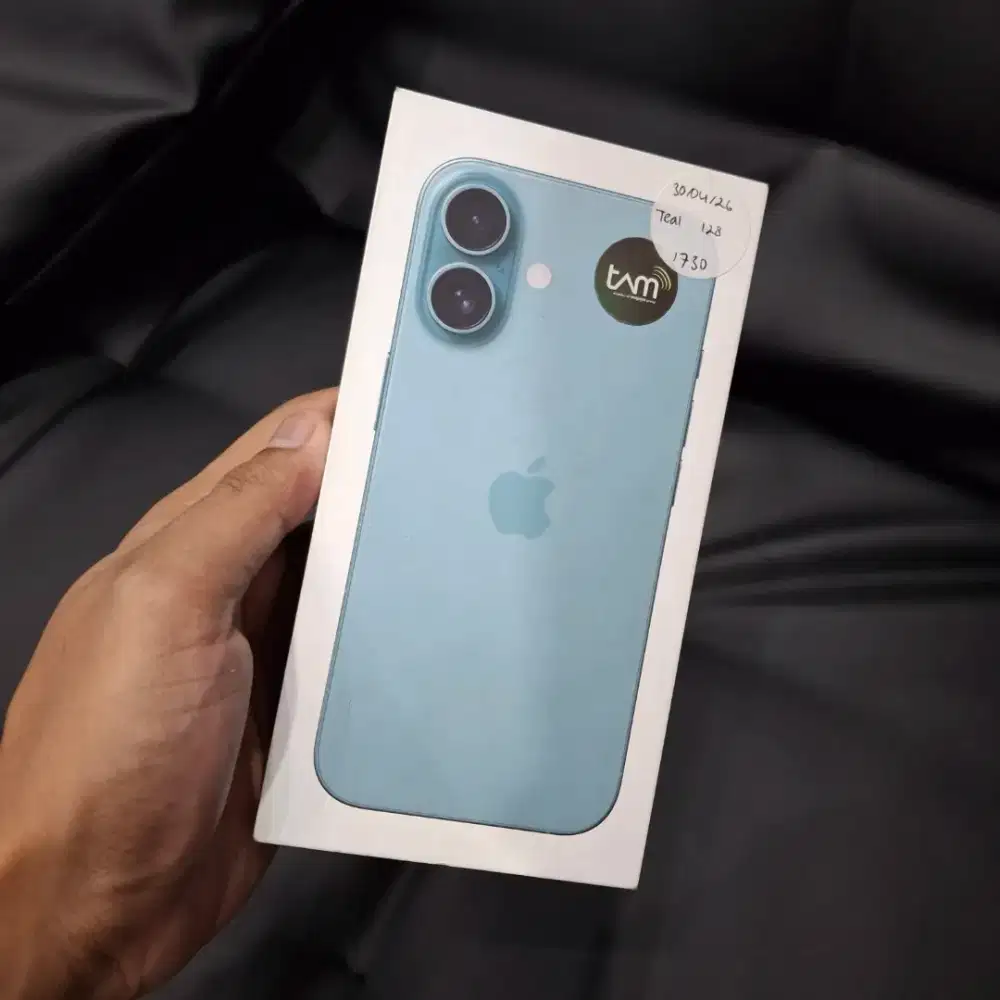 New iPhone 16 128Gb Teal Resmi