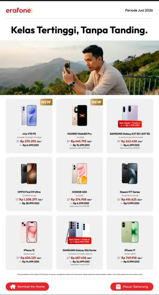 PROMO HP MURAH ERAFONE CIBIRU