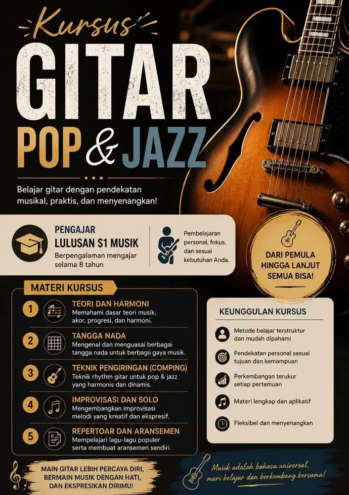 LES PRIVAT GITAR POP & JAZZ