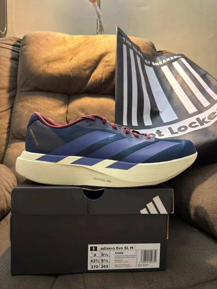 Adidas Adizero EVO SL sz 42.5 atau 27cm