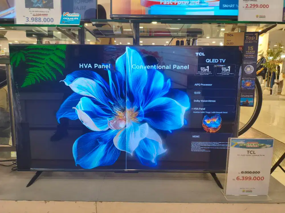 Cash & Kredit TCL QLED 55T61C GOOGLE TV 4K