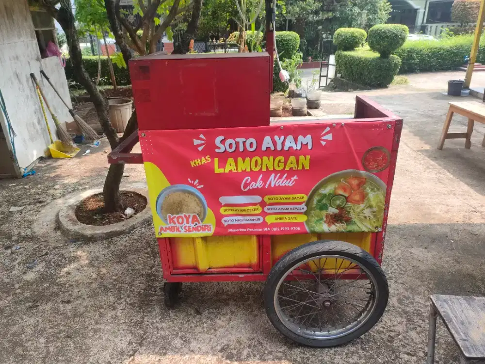 Jual gerobak keliling ex jualan