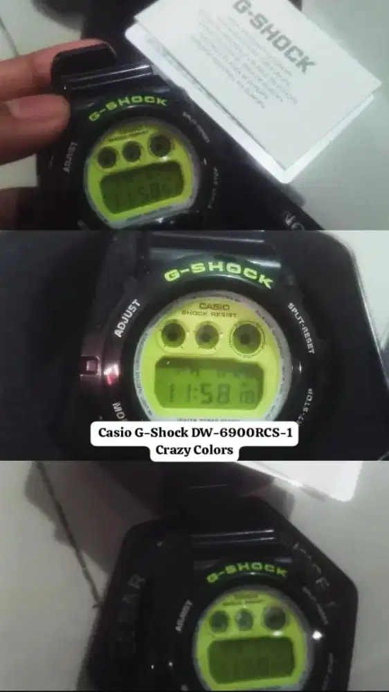 Jual Jam G-Shock DW-6900RCS-1DR 'Crazy Colors