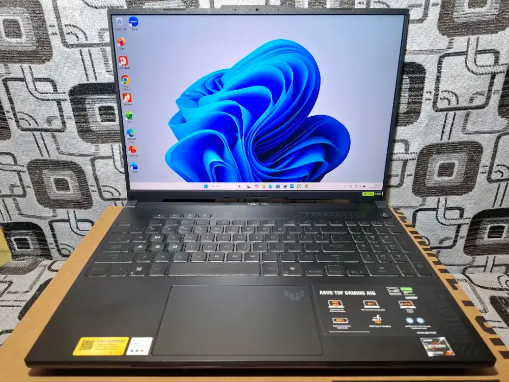 Asus TUF Gaming A16 FA607 RTX 4050 mulus like new fullset garansi 2028