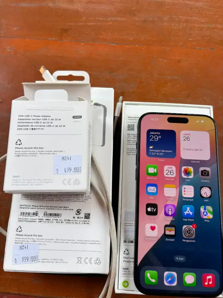 iPhone 16 pro max 1tb resmi mulus no minus fullset