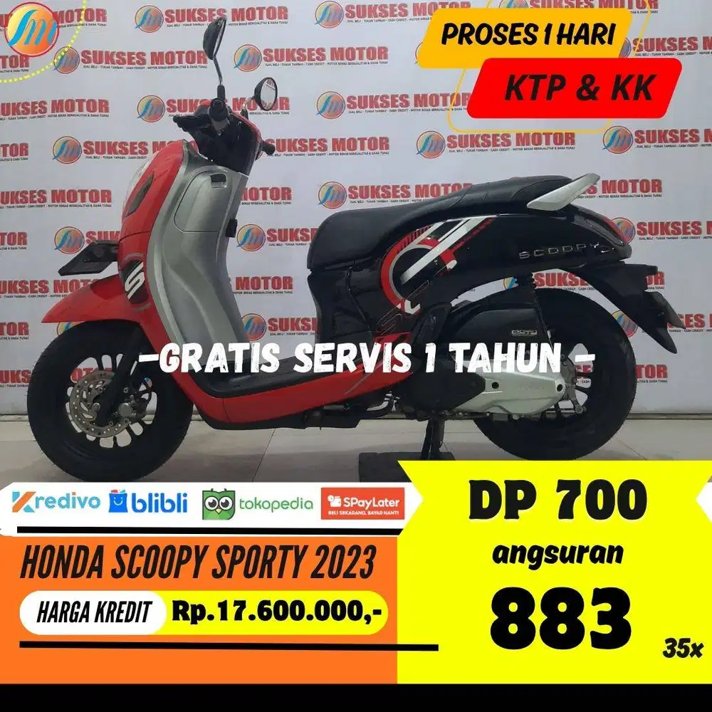 DP PROMO 700RIBU HONDA SCOOPY SPORTY 2023 ANGSURAN SANGAT RINGAN