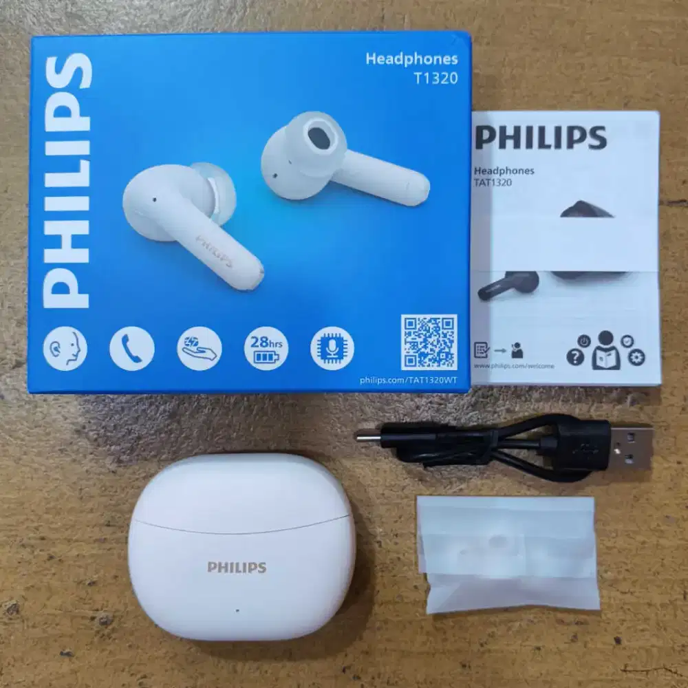 TWS Philips TAT1320 T1320 Bluetooth True Wireless Earbuds Earphone