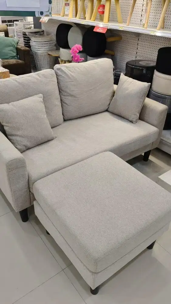 Sofa L Fabric Abu Abu