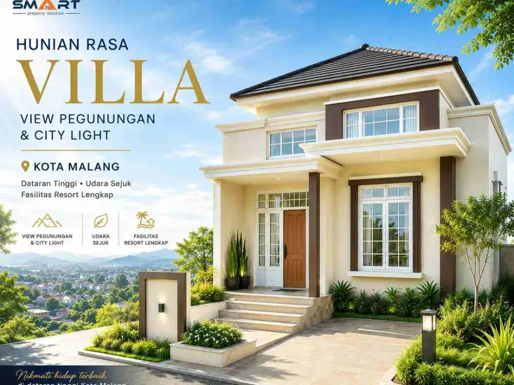 Rumah Kota Malang Nuansa Villa, Lokasi Strategis Dekat Pusat Kota
