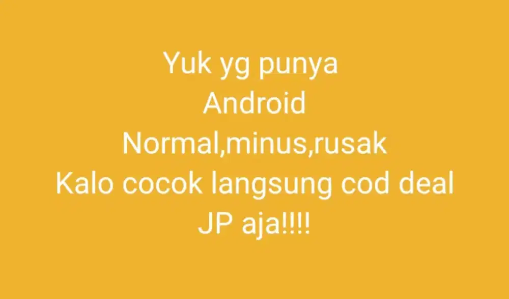 DICARI HP MINUS/ RUSAK ,RENYEK² JUGA GAPAPA
