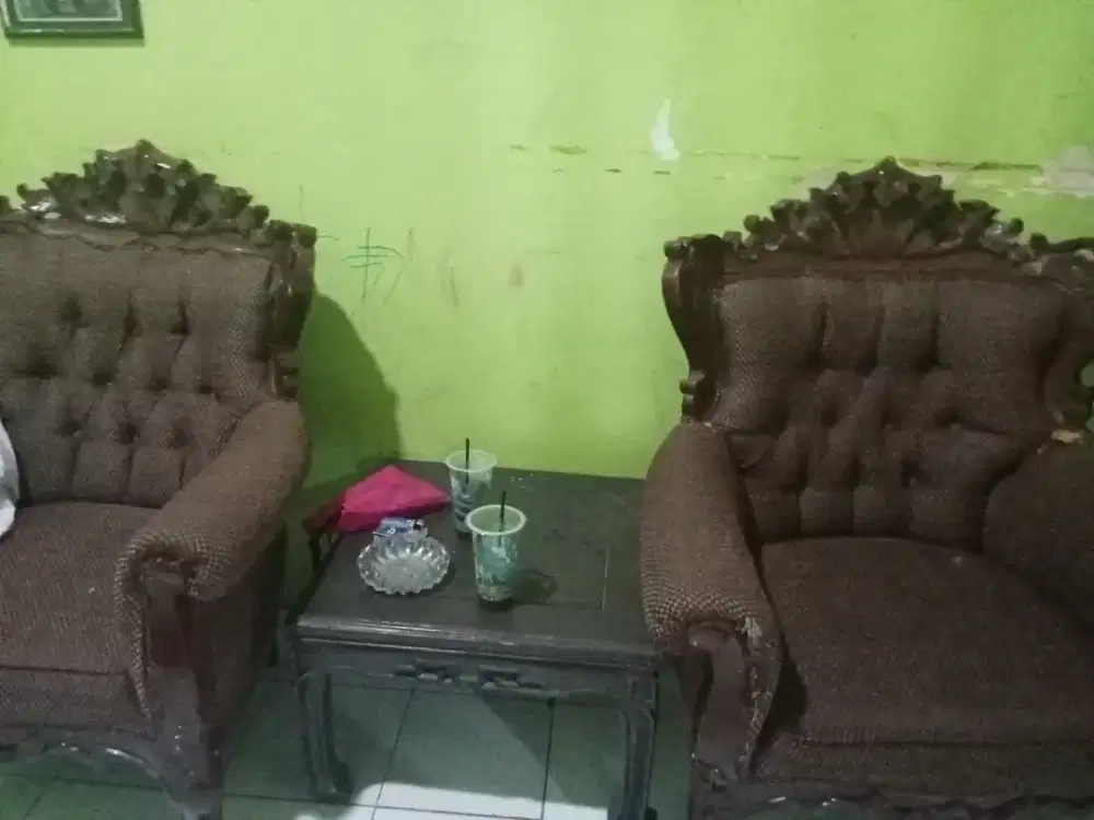 Jual 1 set kursi jati