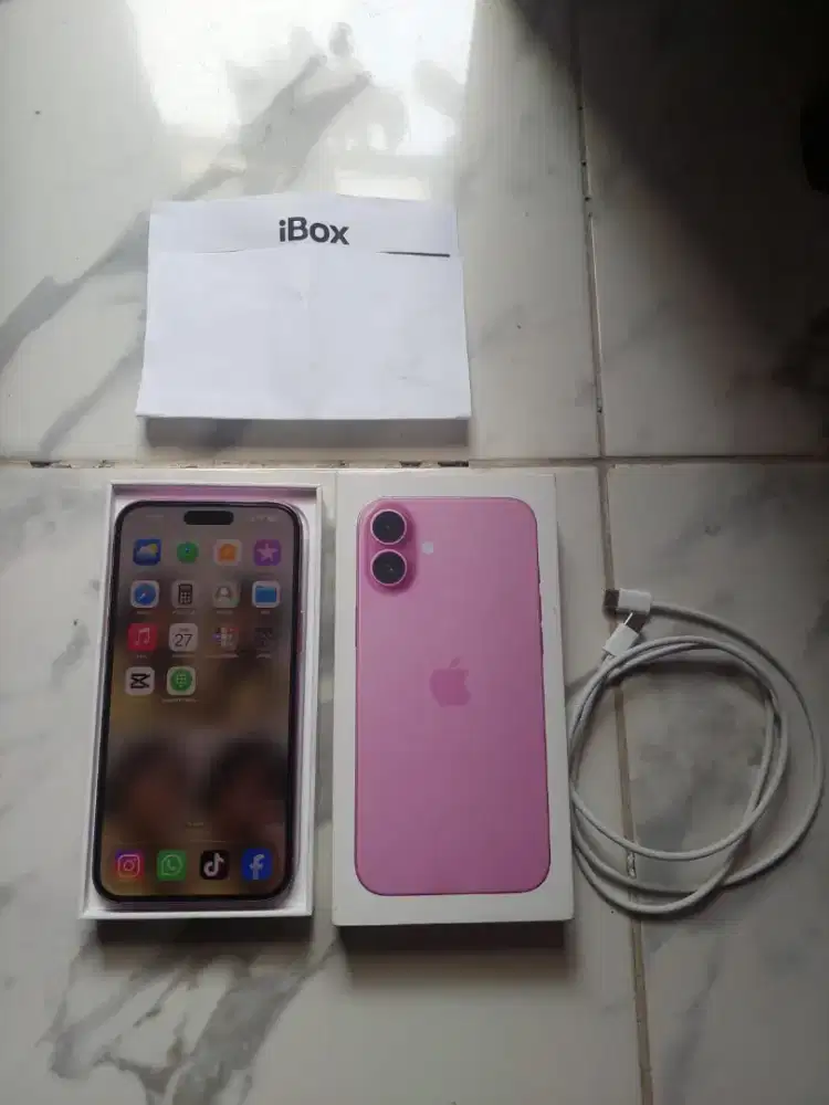 Iphone 16plus 128 pink ibox