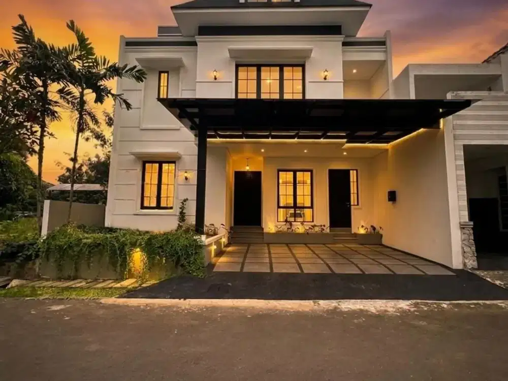 Dijual Rumah Cantik Strategis 2 Lantai Ada Fasilitas Kitchen Set Dalam Cluster Dekat Stasiun Sudimarai Bintaro Tangsel Dm-17876