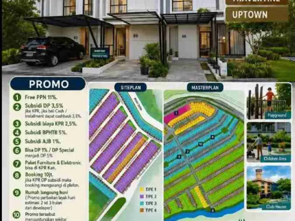 SIAP HUNI  WATERFRONT LIPPO CIKARANG Free PPN , Biaya KPR &  BPHTB DP RINGAN