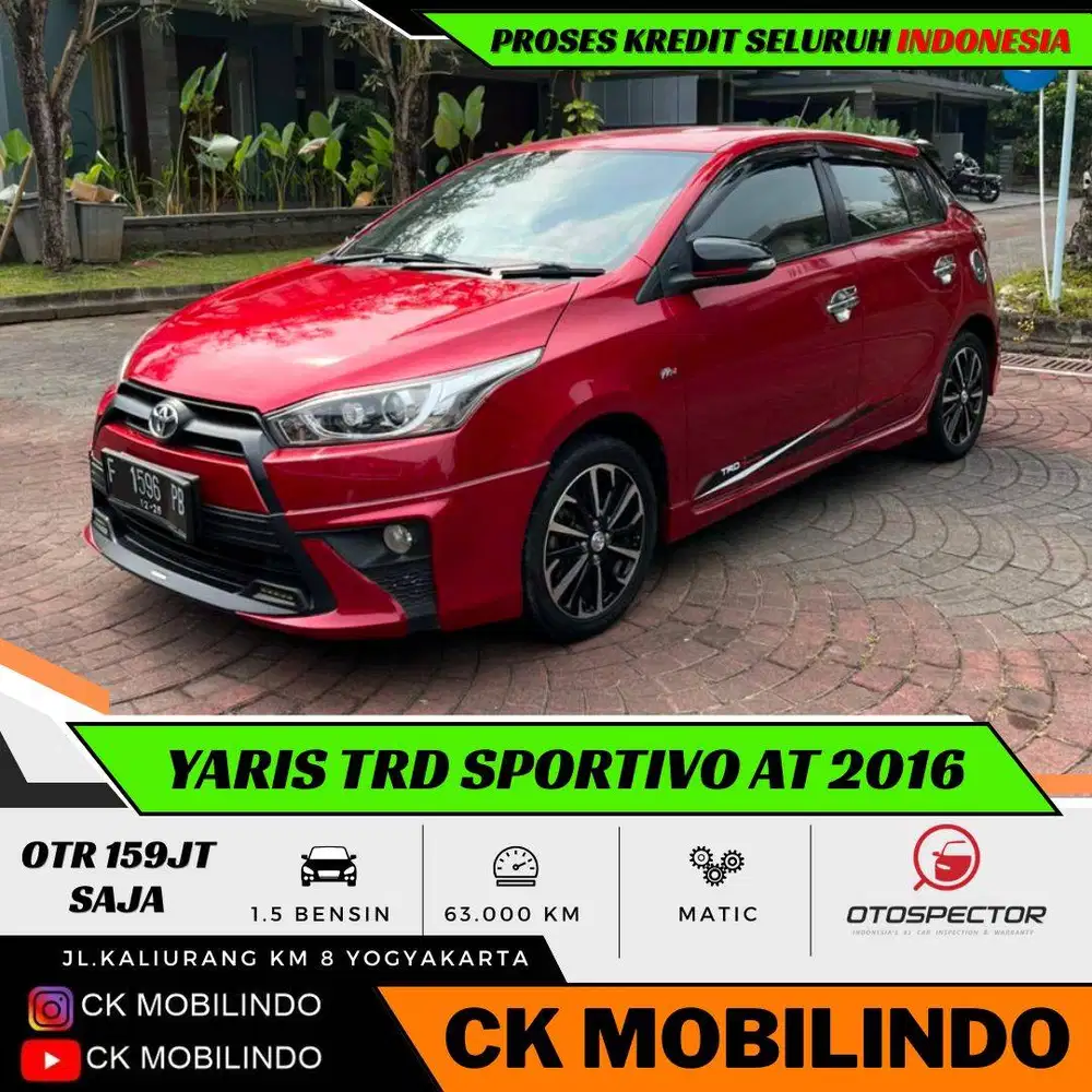 Toyota Yaris TRD Sportivo Matic 2016 ISTIMEWA DP Minim Sirion